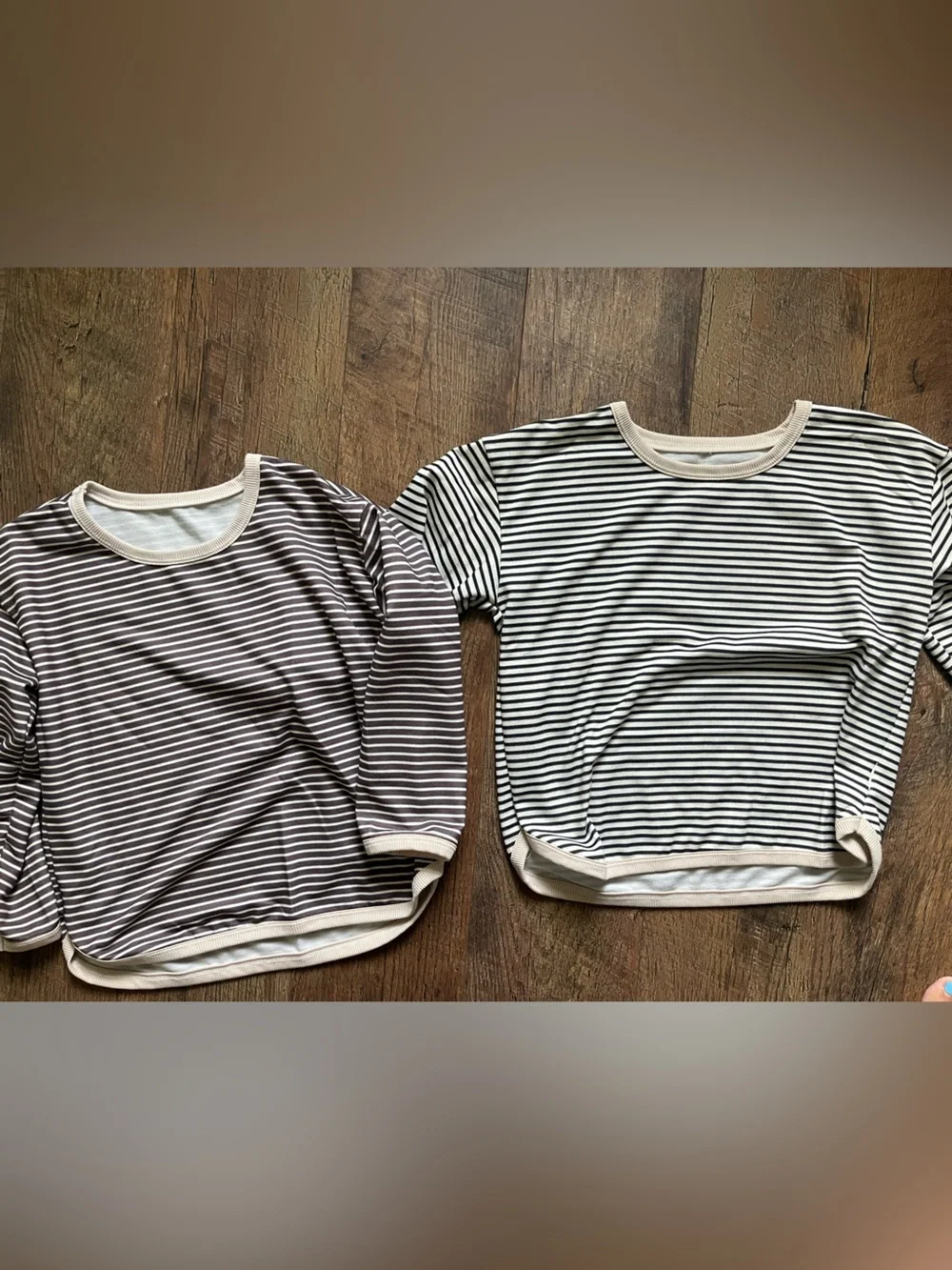 Bundle of girls long sleeve tops and jeans size 7/8
